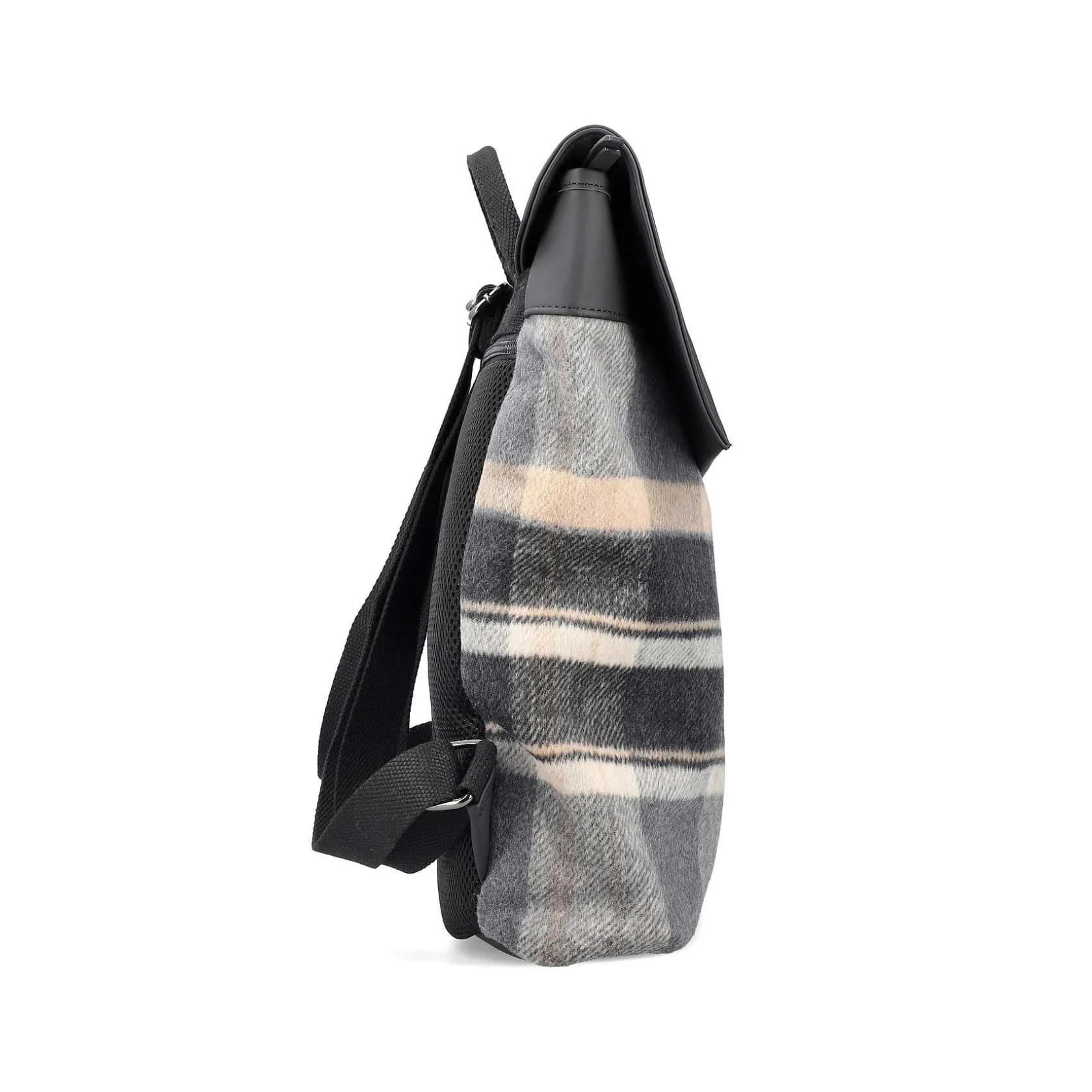 Rieker Bags-| Backpack Black And Light Beige