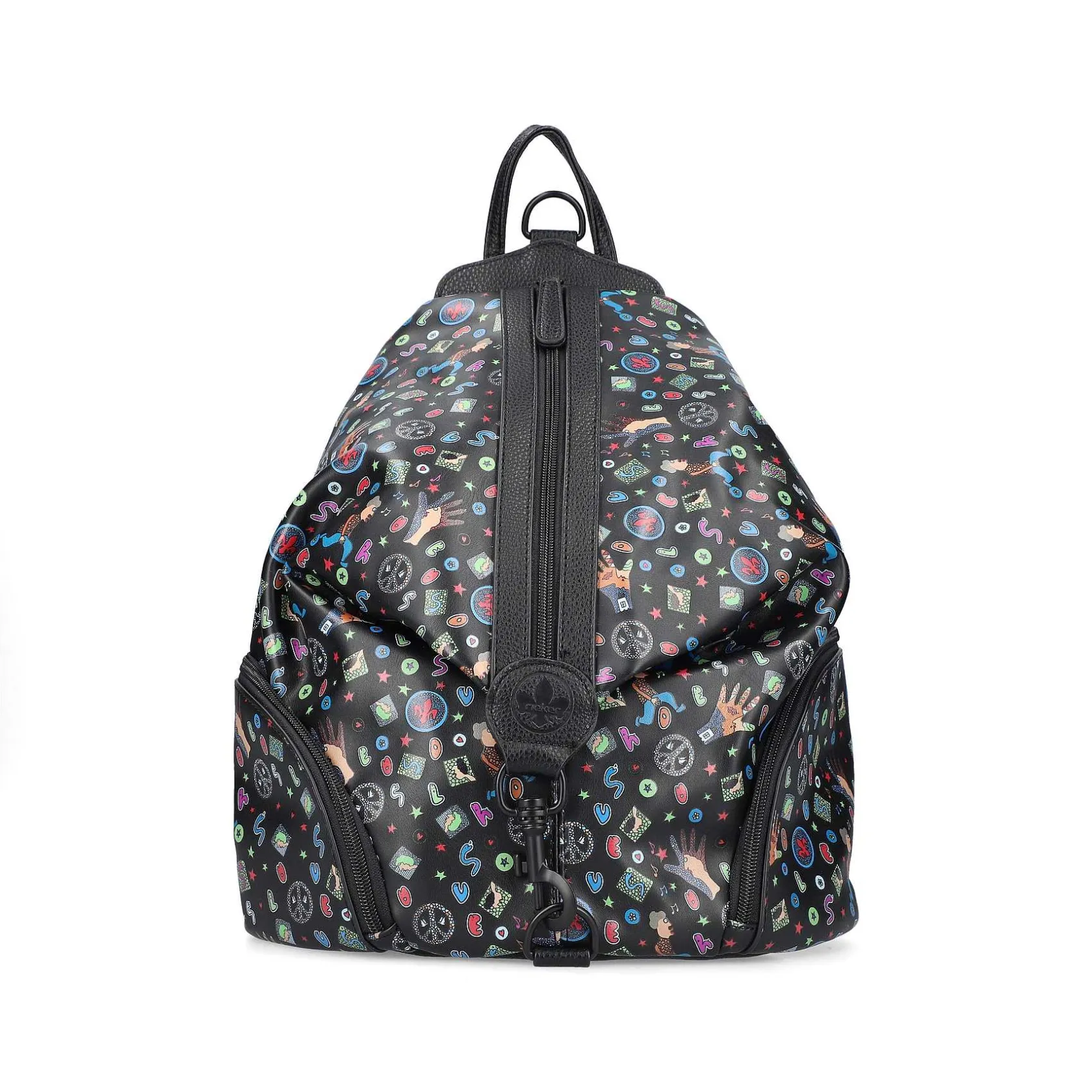 Rieker Bags-| Backpack Black Pattern