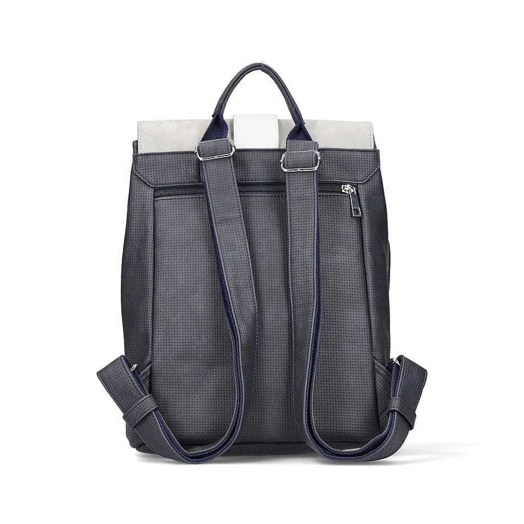 Rieker Bags-| Backpack Navy Blue-Pure White