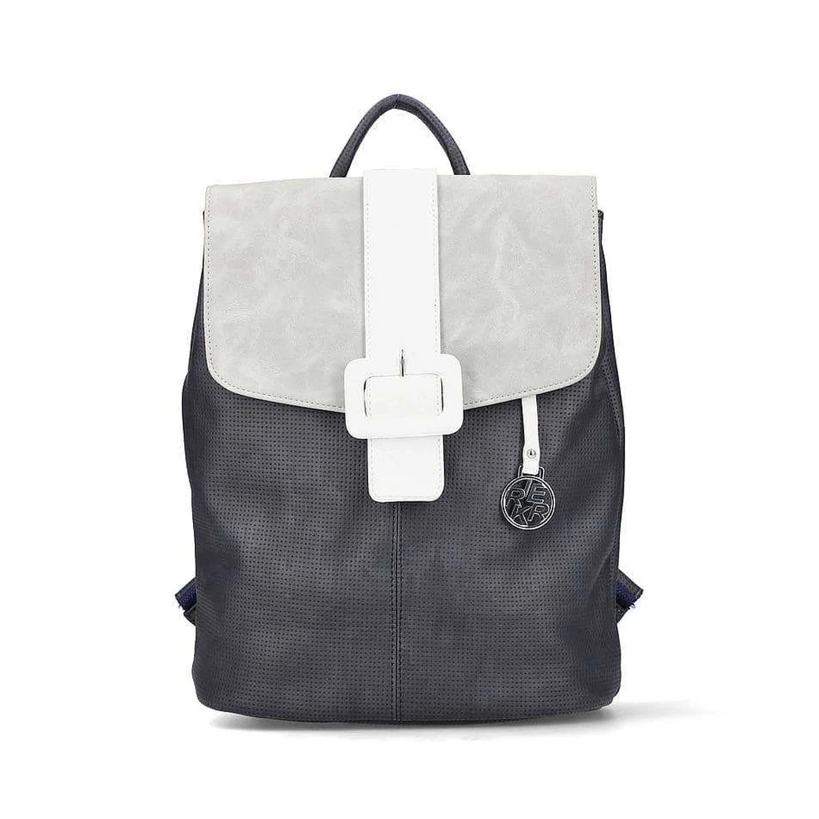Rieker Bags-| Backpack Navy Blue-Pure White