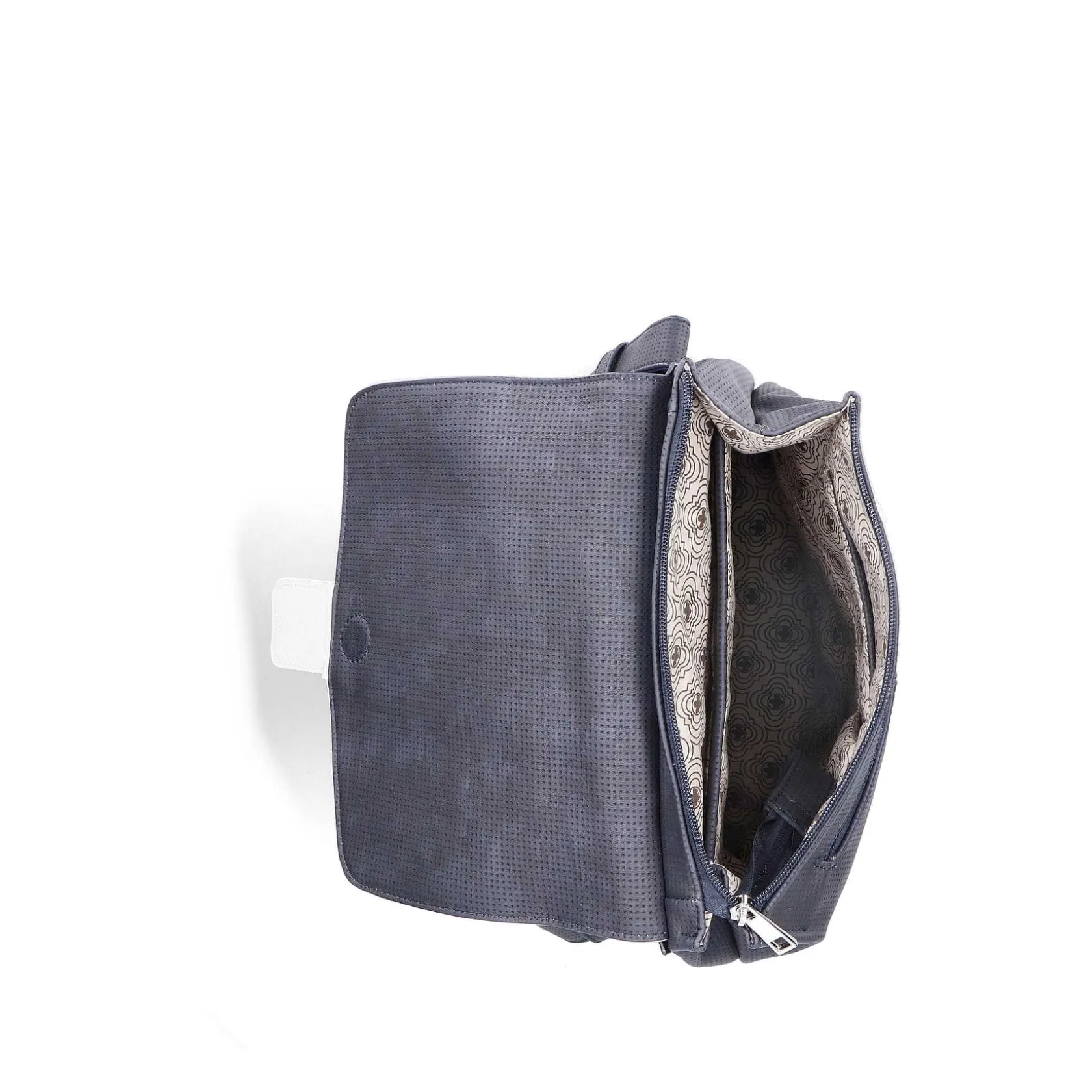 Rieker Bags-| Backpack Navy Blue-Pure White
