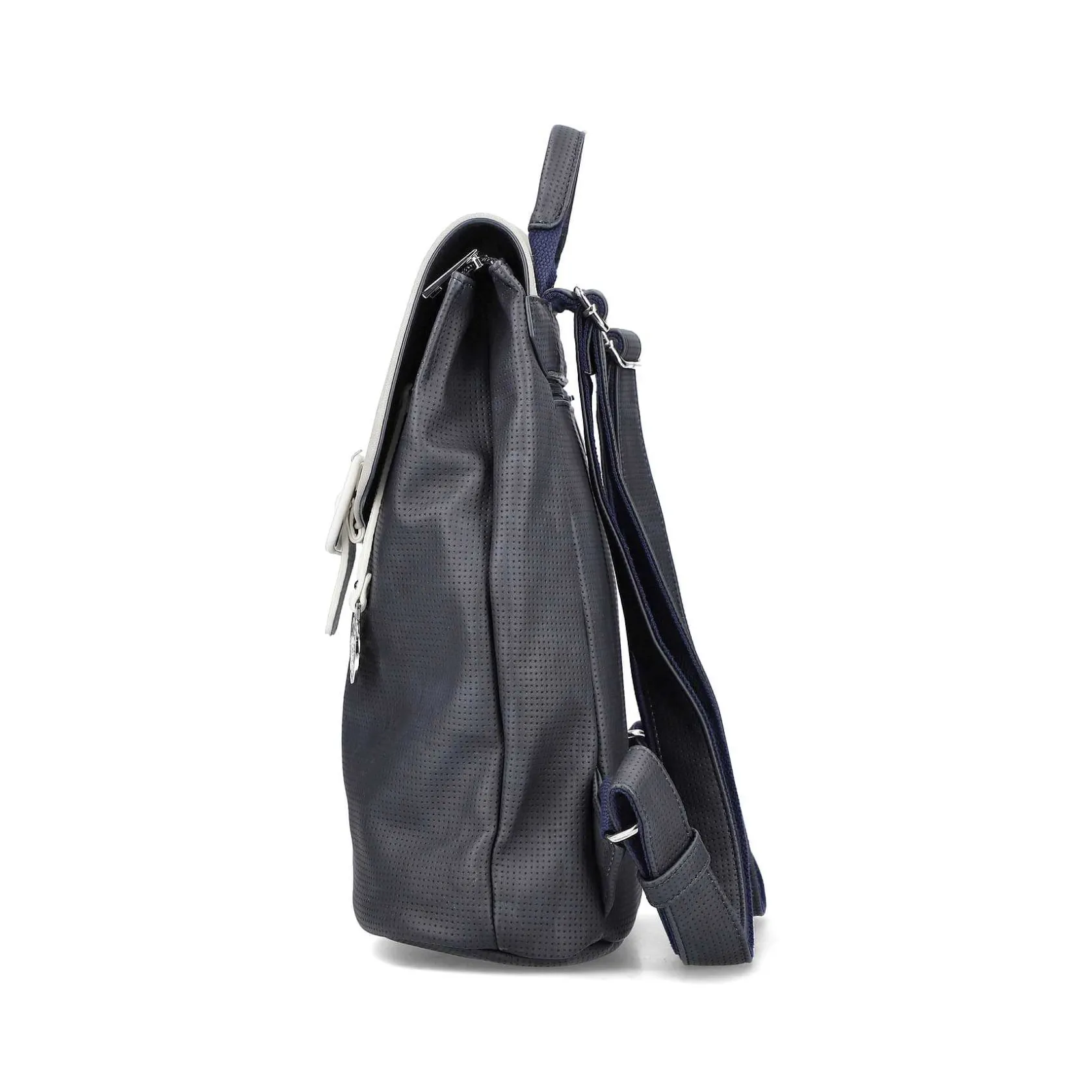 Rieker Bags-| Backpack Navy Blue-Pure White