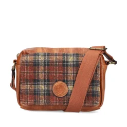 Rieker Bags-| Caramel Brown Check Handbag