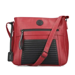 Rieker Bags-| Handbag Fire Red-Black