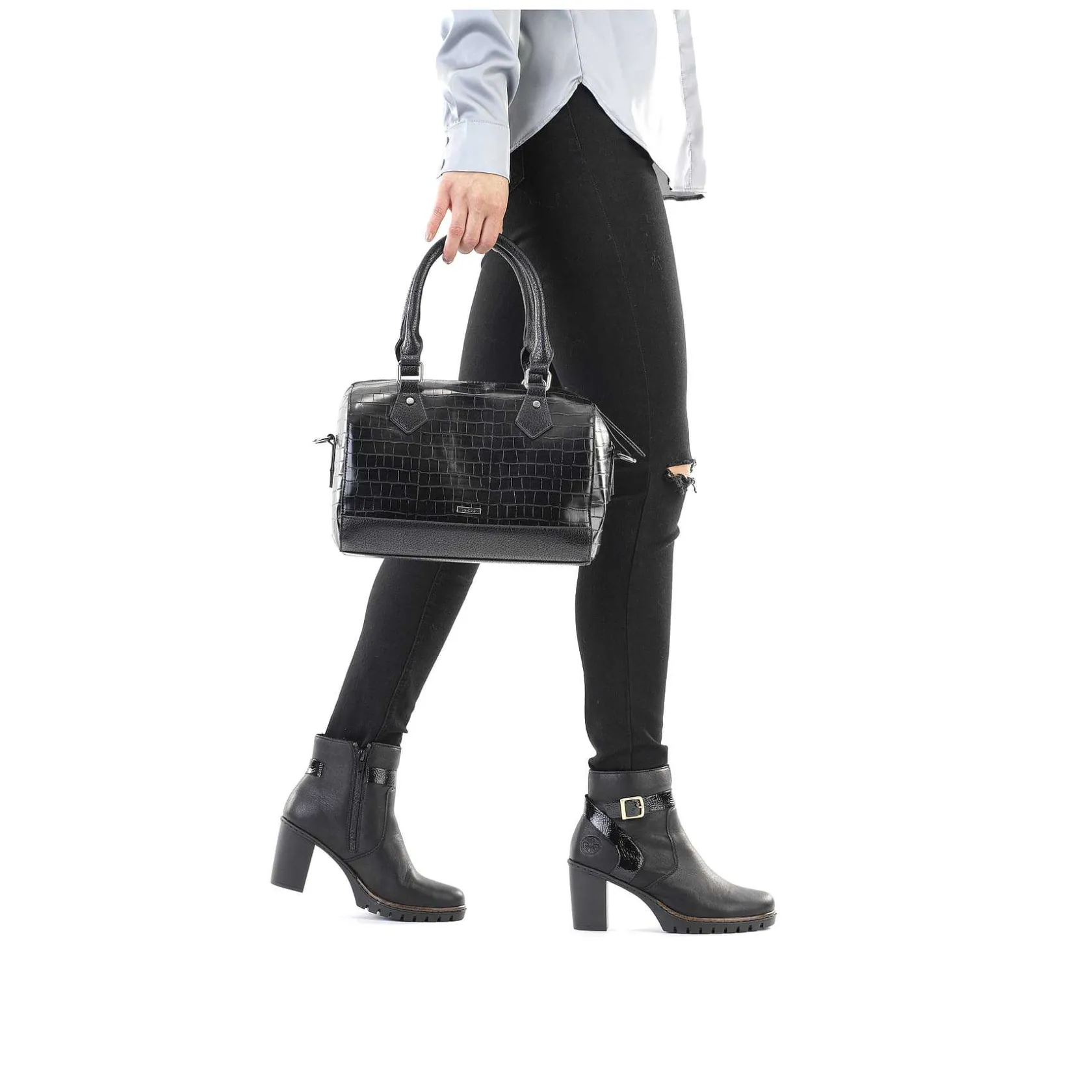 Rieker Bags-| Handbag Jet Black