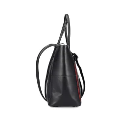 Rieker Bags-| Shopper Jet Black-Fire Red