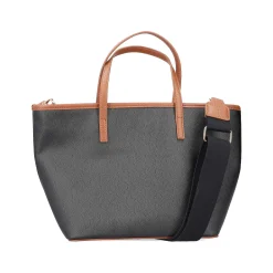 Rieker Bags-| Shopper Steel Black-Nougat Brown