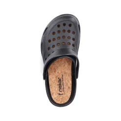 Rieker Mules & Slippers-Men'S Clogs Glossy Black