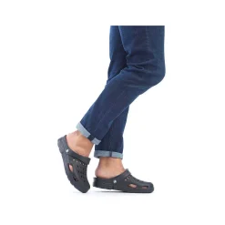 Rieker Mules & Slippers-Men'S Clogs Glossy Black