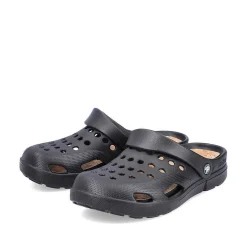 Rieker Mules & Slippers-Men'S Clogs Glossy Black