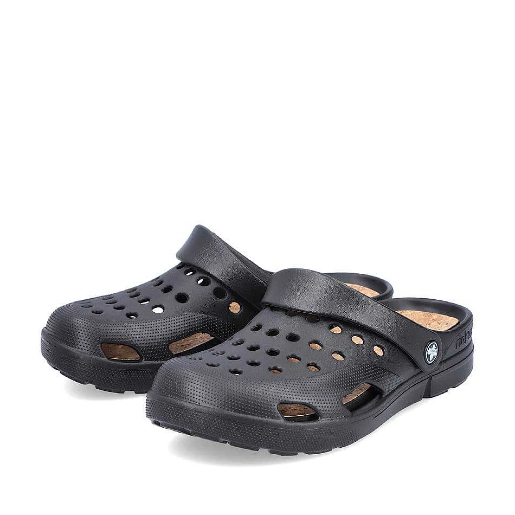 Rieker Mules & Slippers-Men'S Clogs Glossy Black