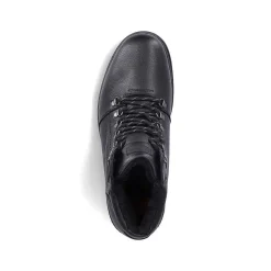 Rieker Boots-Men'S Corded Boots, Glossy Black