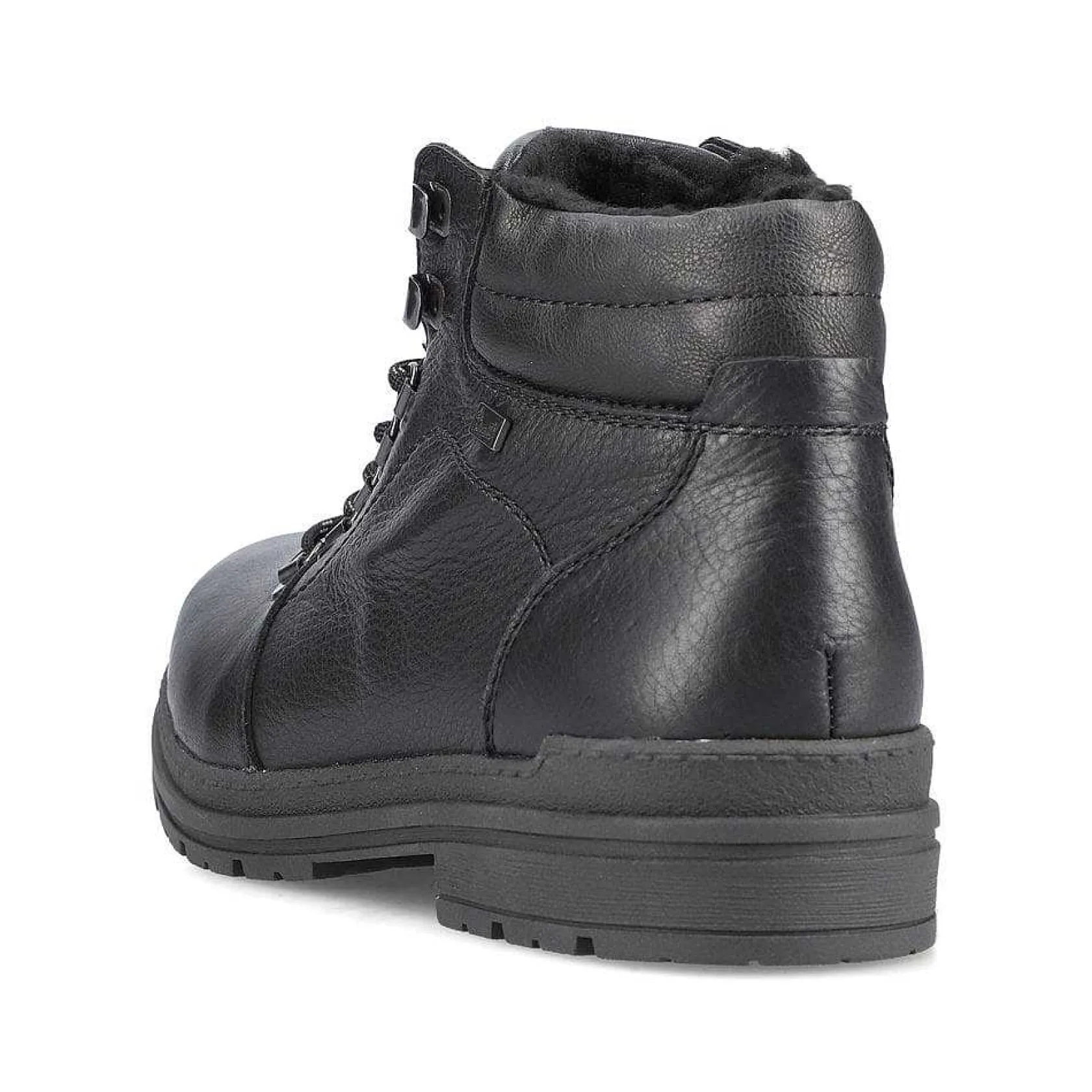 Rieker Boots-Men'S Corded Boots, Glossy Black