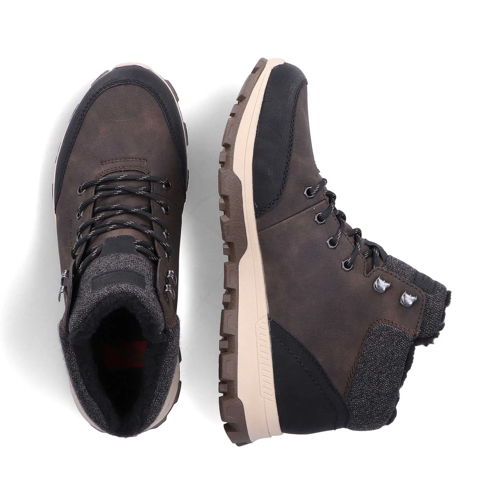 Rieker Boots-Men'S Corded Boots Coffee Brown