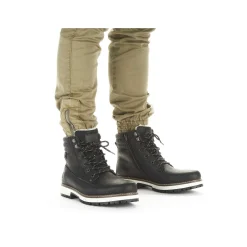 Rieker Boots-Men'S Corded Boots Deep Black
