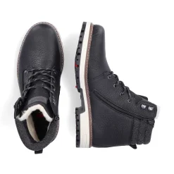 Rieker Boots-Men'S Corded Boots Deep Black