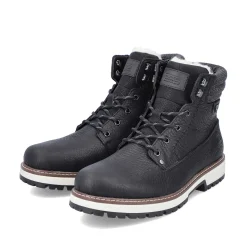Rieker Boots-Men'S Corded Boots Deep Black