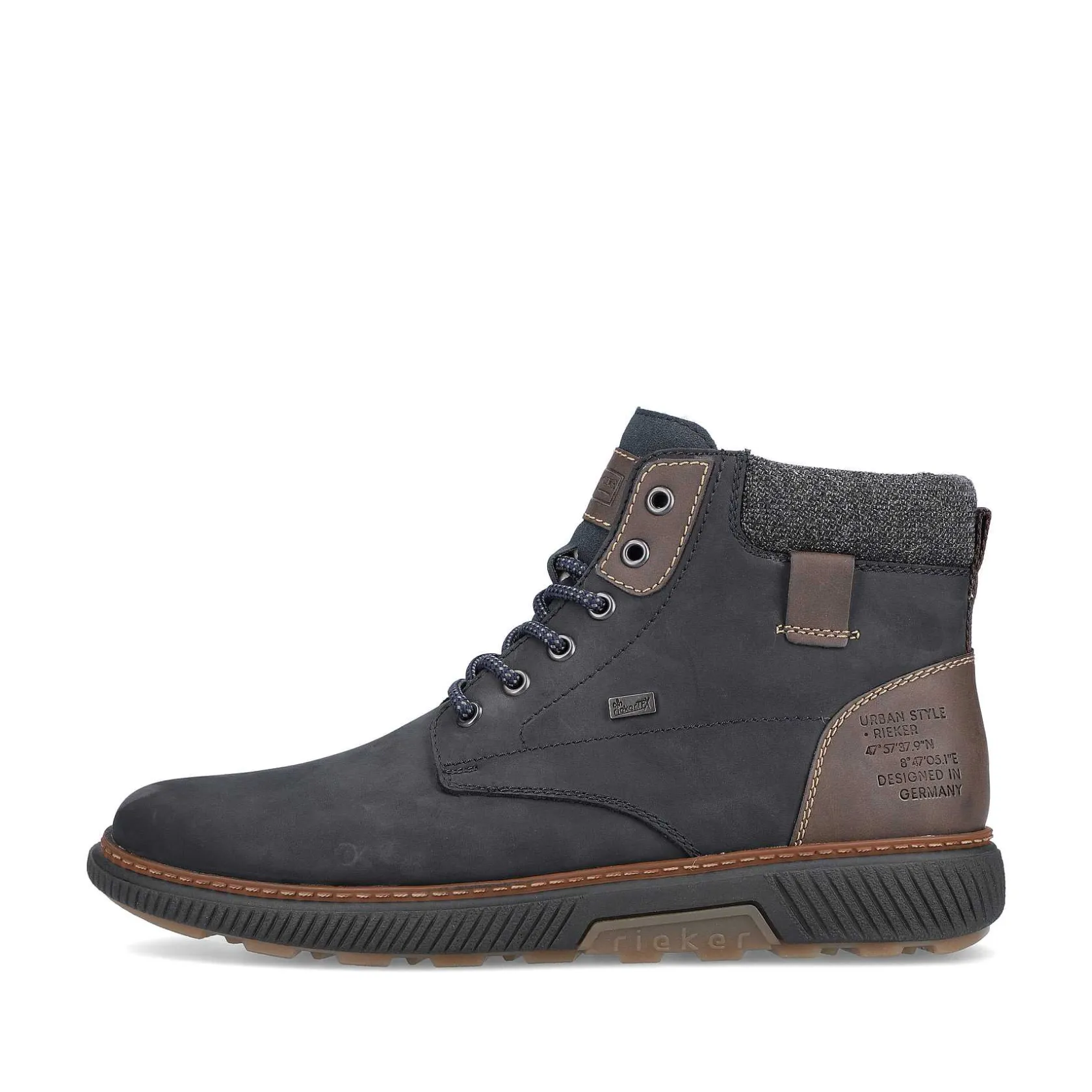 Rieker Boots-Men'S Corded Boots Navy Blue