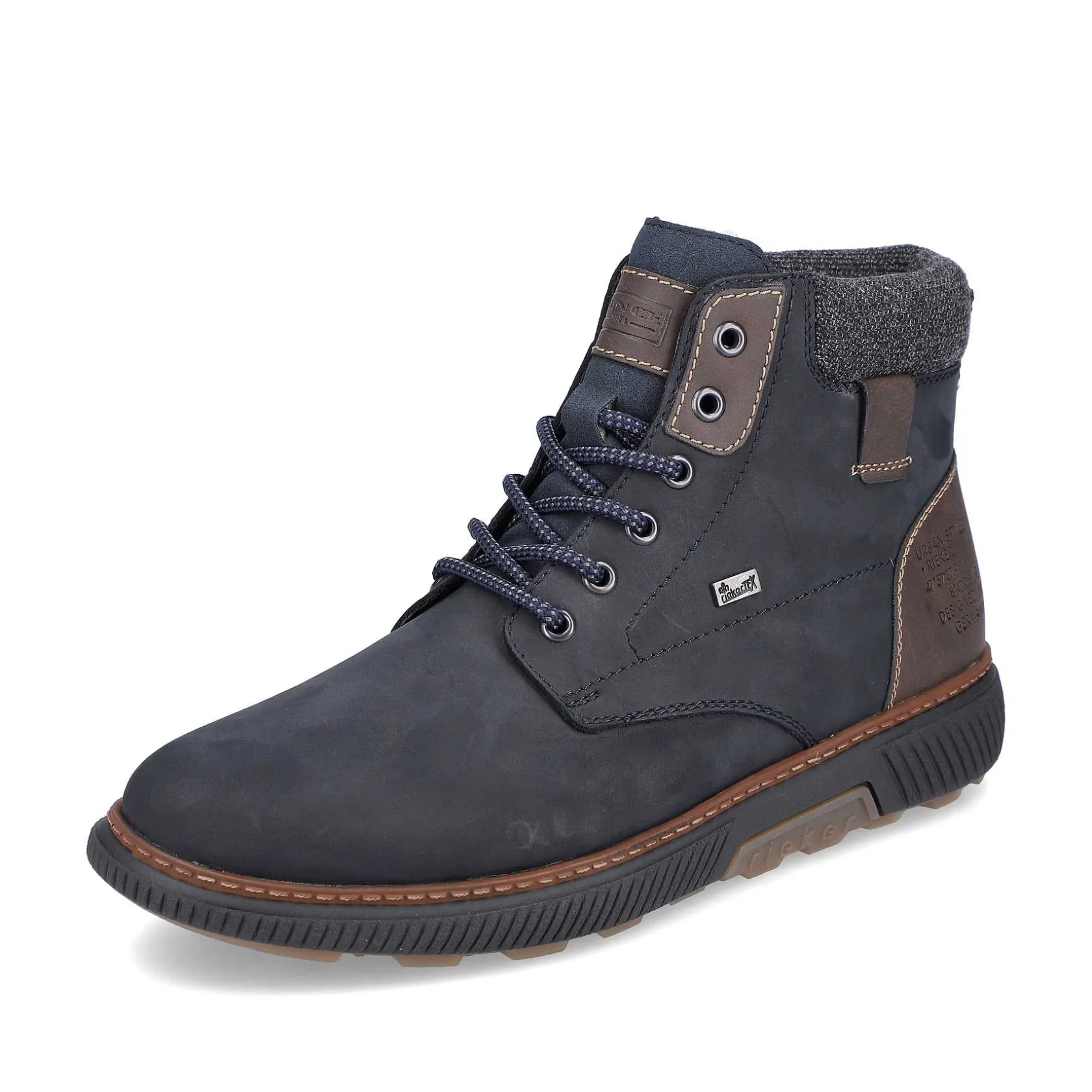 Rieker Boots-Men'S Corded Boots Navy Blue