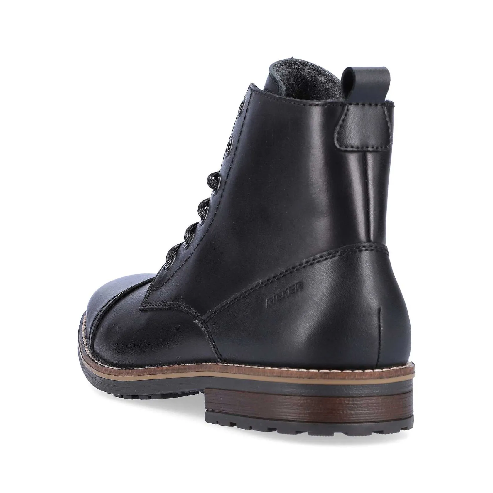 Rieker Boots-Men'S Corded Boots Graphite Black