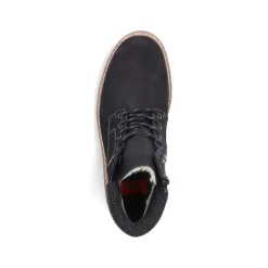 Rieker Boots-Men'S Corded Boots Deep Black