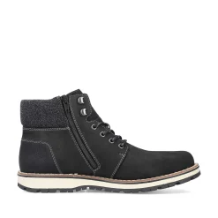 Rieker Boots-Men'S Corded Boots Deep Black
