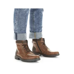 Rieker Boots-Men'S Corded Boots Caramel Brown