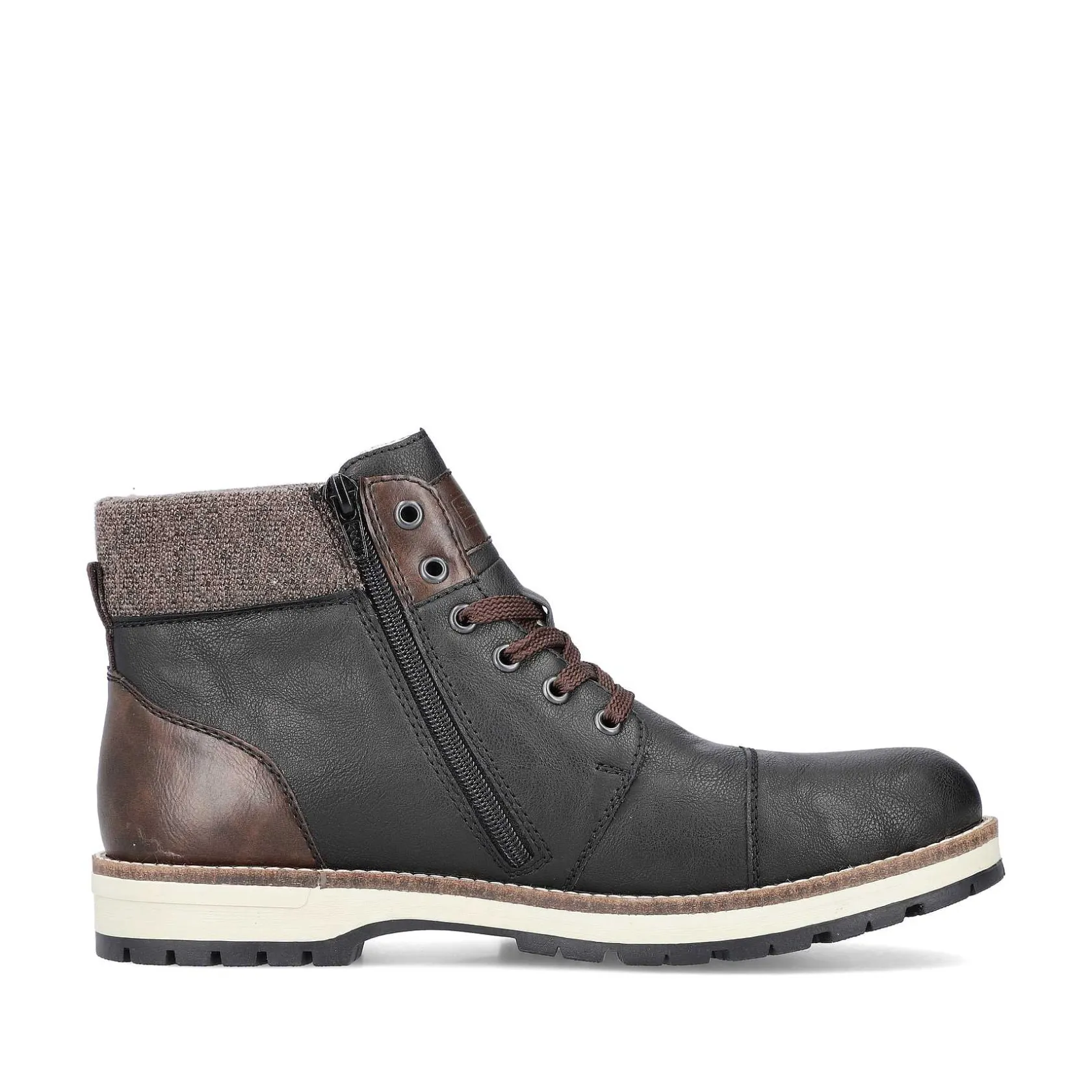 Rieker Boots-Men'S Corded Boots Night Black