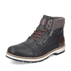 Rieker Boots-Men'S Corded Boots Night Black