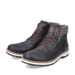 Rieker Boots-Men'S Corded Boots Night Black