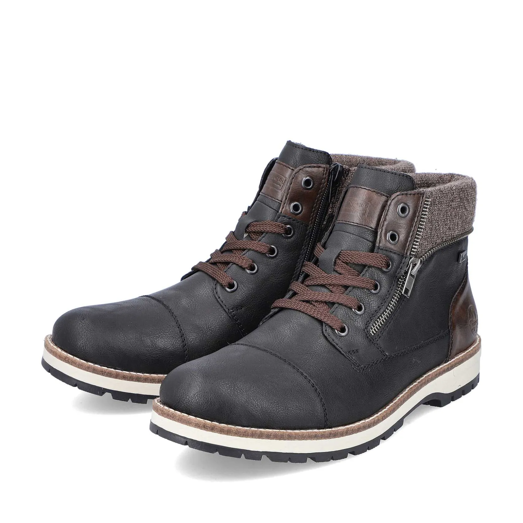 Rieker Boots-Men'S Corded Boots Night Black