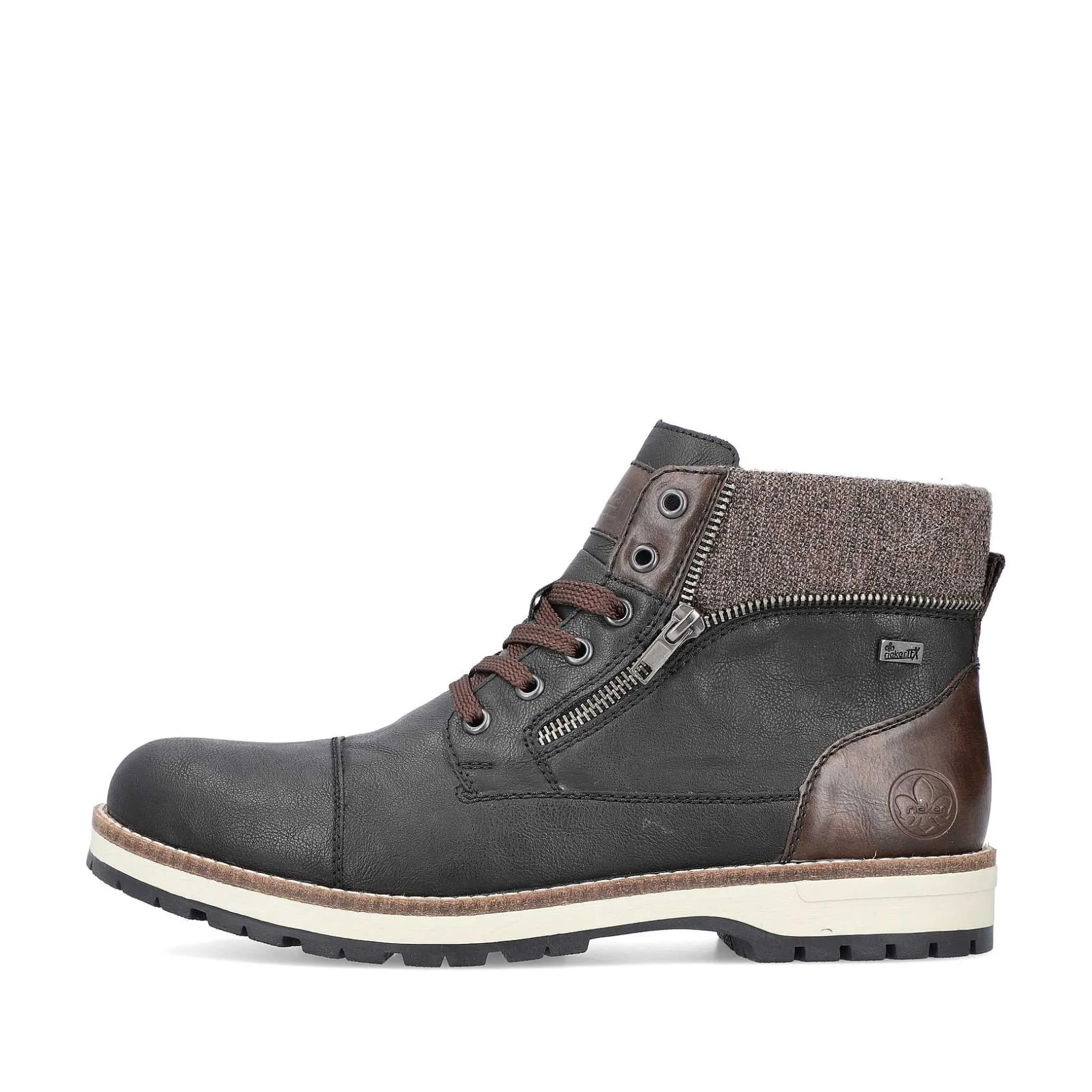 Rieker Boots-Men'S Corded Boots Night Black