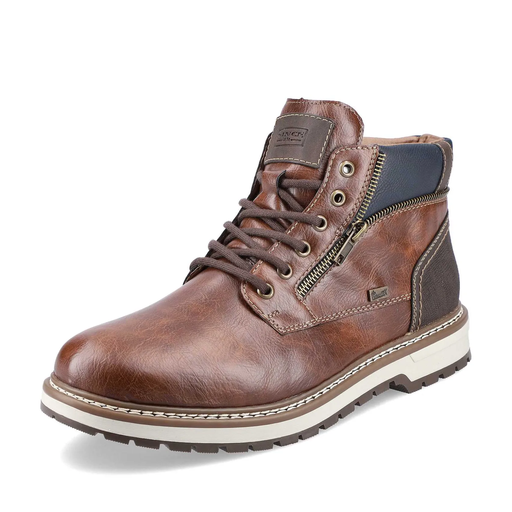 Rieker Boots-Men'S Corded Boots Chestnut Brown