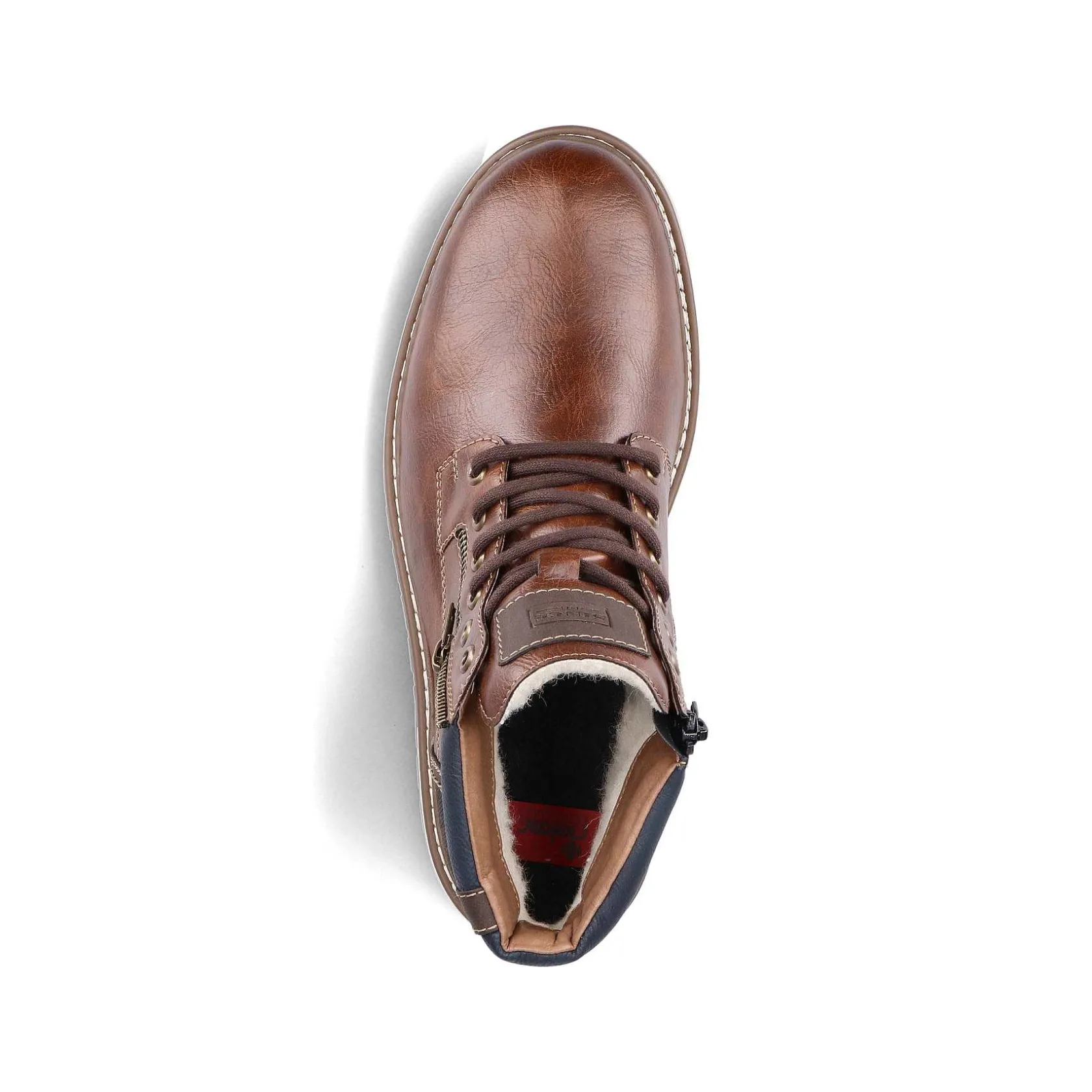 Rieker Boots-Men'S Corded Boots Chestnut Brown