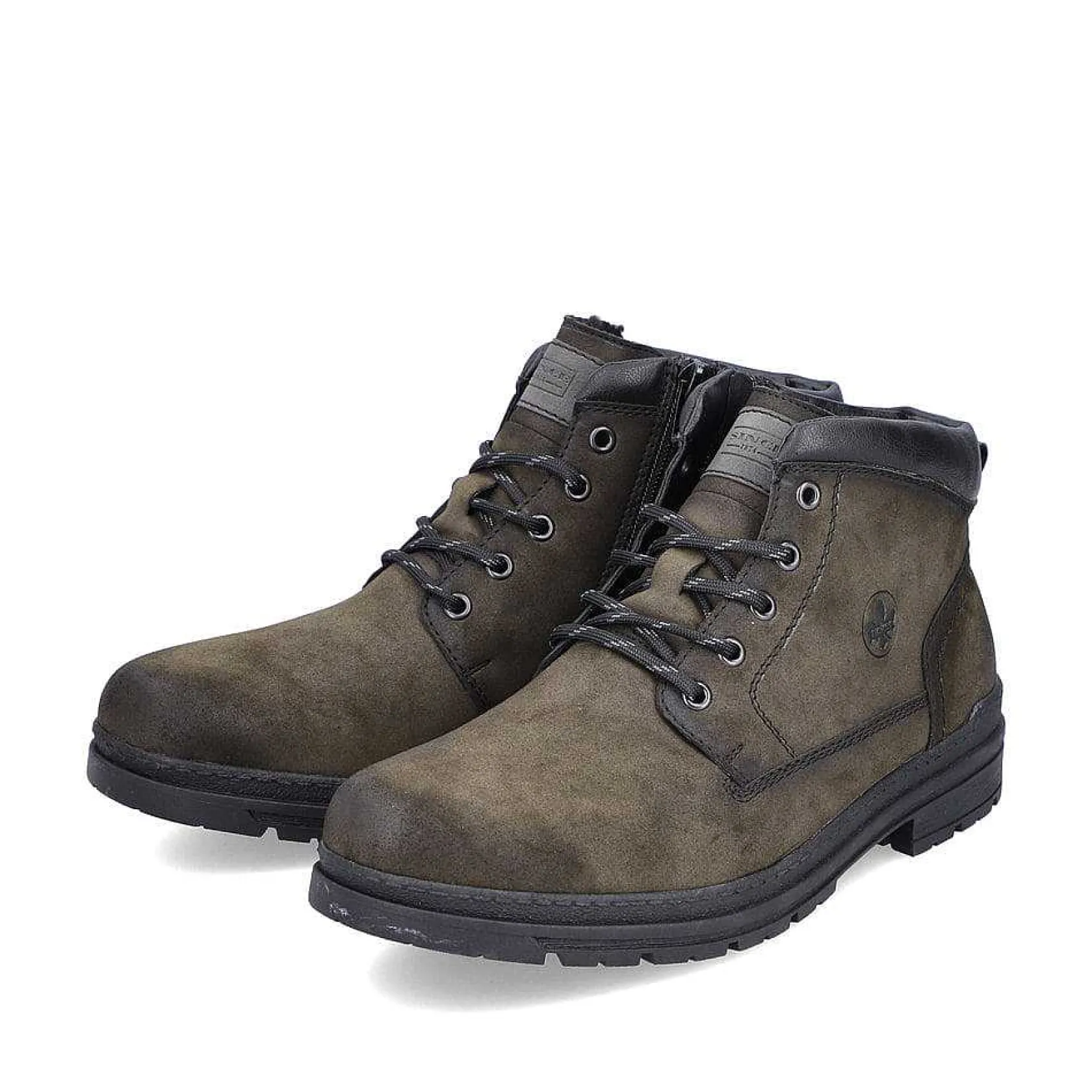 Rieker Boots-Men'S Corded Boots, Khaki Green