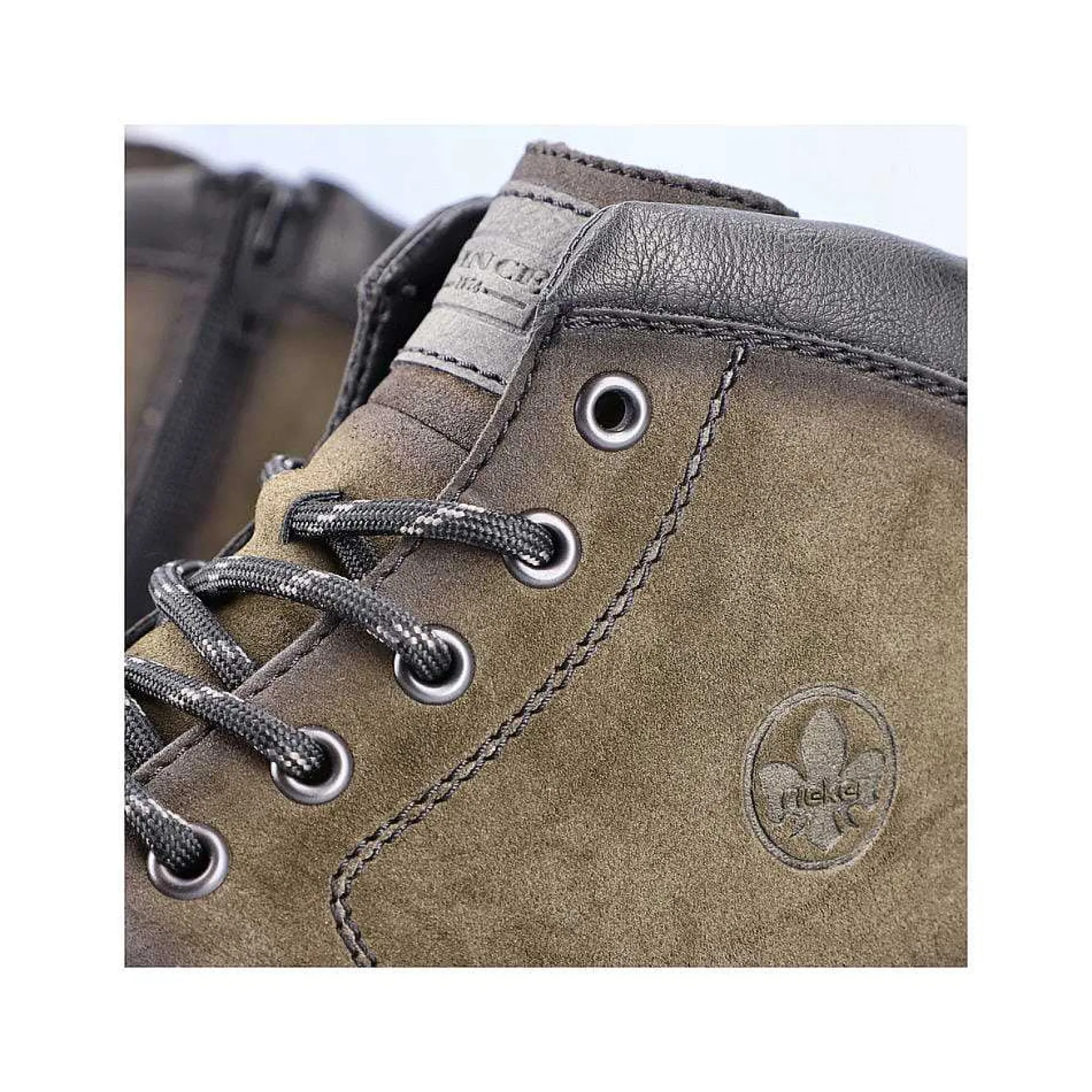 Rieker Boots-Men'S Corded Boots, Khaki Green