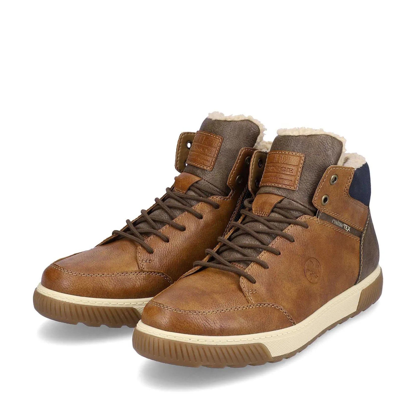 Rieker Boots-Men'S Corded Boots Nougat Brown