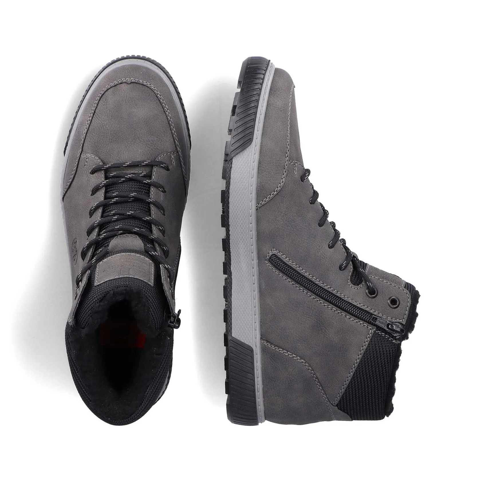 Rieker Boots-Men'S Corded Boots Steel Gray