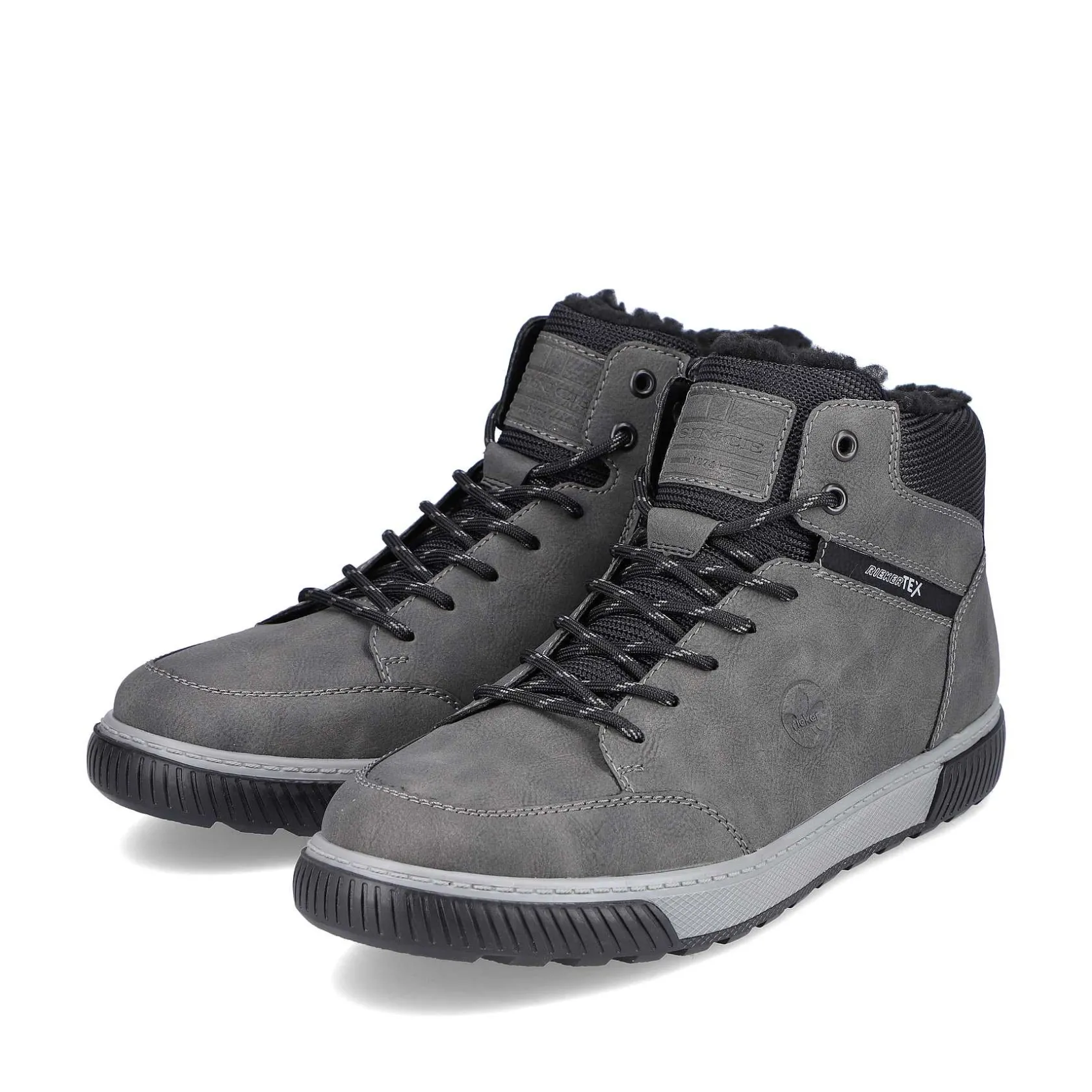 Rieker Boots-Men'S Corded Boots Steel Gray