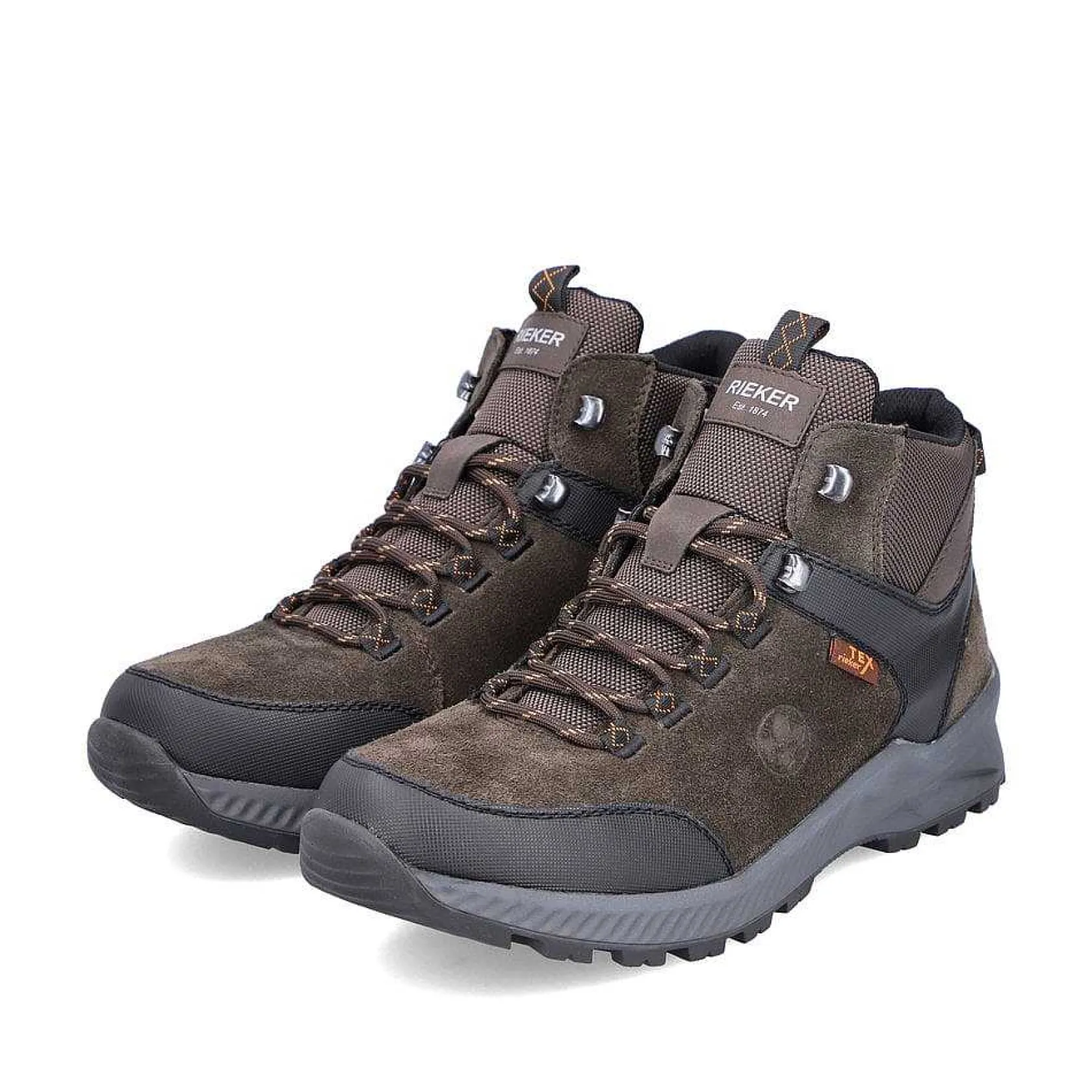Rieker Boots-Men'S Corded Boots Coffee Brown