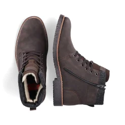 Rieker Boots-Men'S Corded Boots, Nut Brown