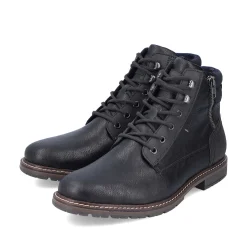 Rieker Boots-Men'S Corded Boots Graphite Black