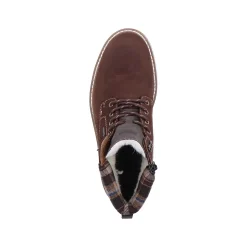Rieker Boots-Men'S Corded Boots, Nut Brown