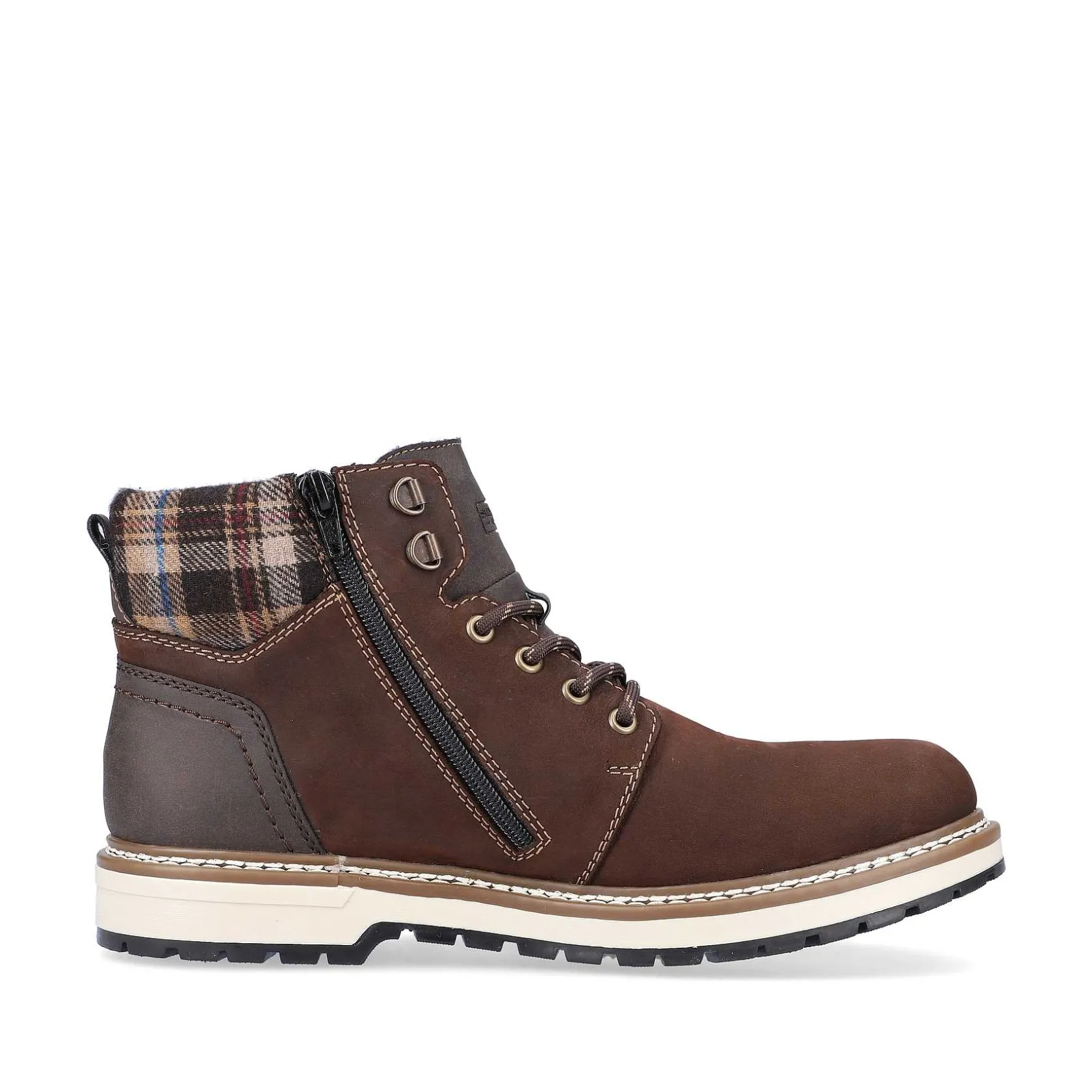 Rieker Boots-Men'S Corded Boots, Nut Brown