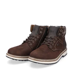 Rieker Boots-Men'S Corded Boots, Nut Brown