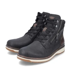 Rieker Boots-Men'S Corded Boots Night Black