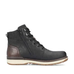 Rieker Boots-Men'S Corded Boots Night Black