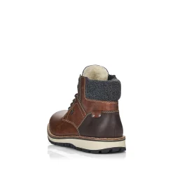 Rieker Boots-Men'S Corded Boots Chestnut Brown