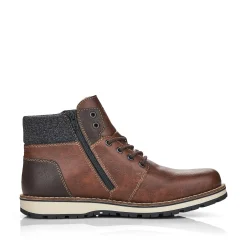 Rieker Boots-Men'S Corded Boots Chestnut Brown
