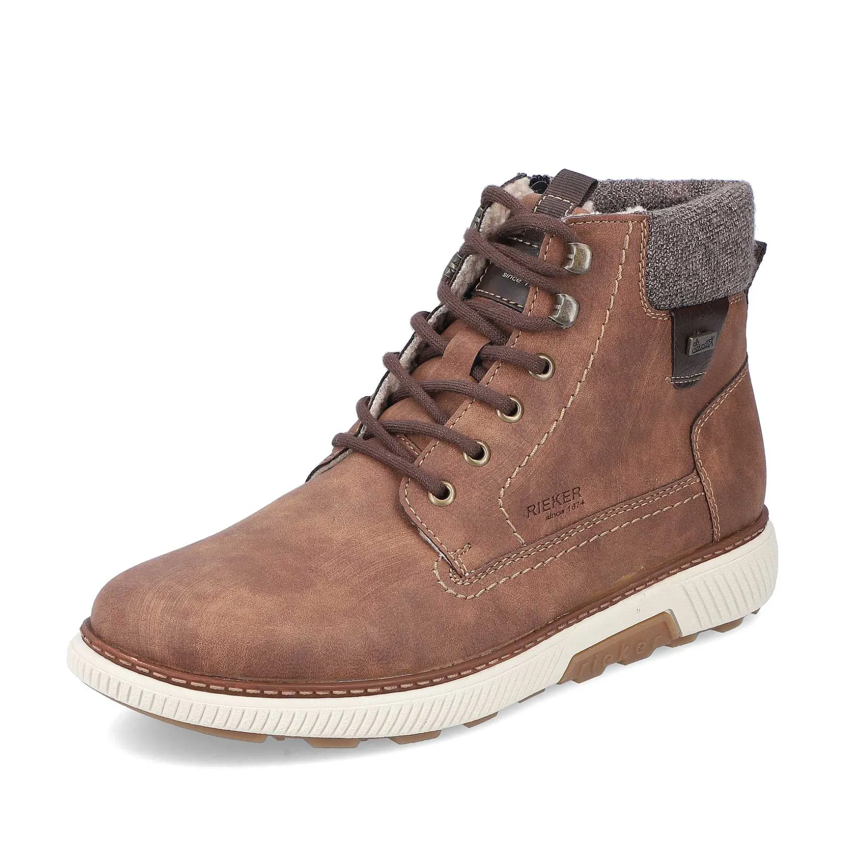 Rieker Boots-Men'S Corded Boots Coffee Brown